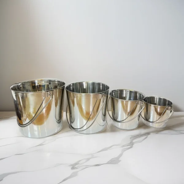 Stainless Steel Balti with Lid - Image 2
