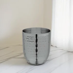 stainless steel hammered glass