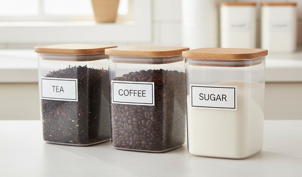 tea coffee sugar plastic canisters