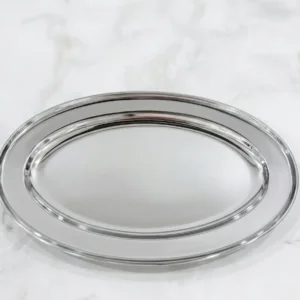 Stainless steel oval tray