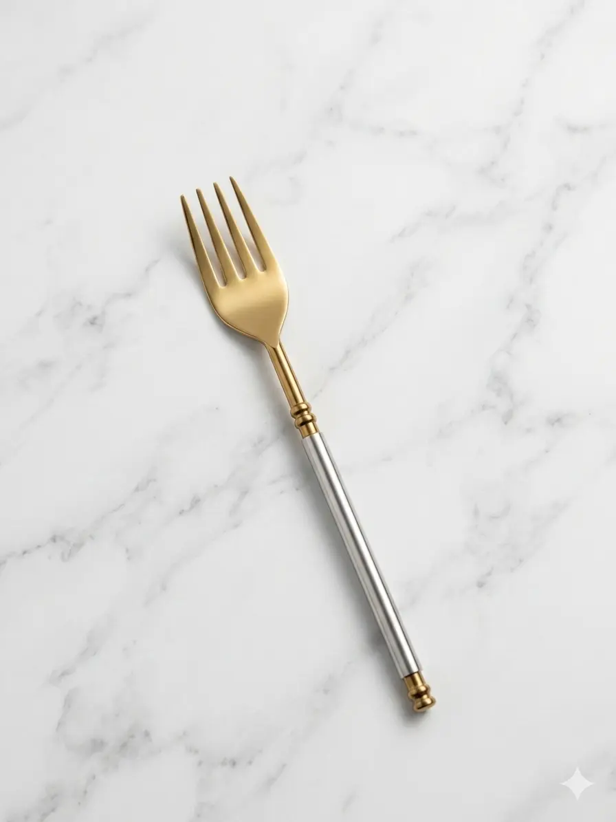 Sleek Twist Collection Stainless Steel Spoon