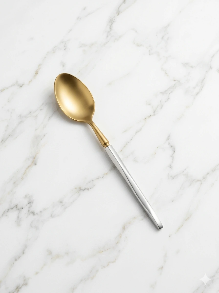 Solitaire Collection Stainless Steel Spoon