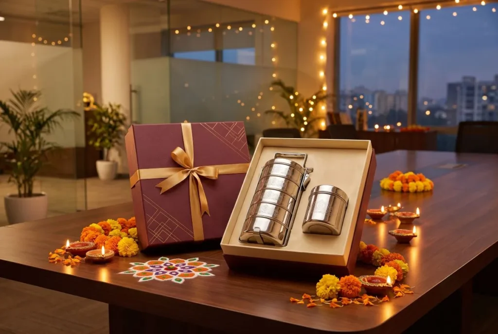 stainless steel tiffin diwali corporate gifting in India