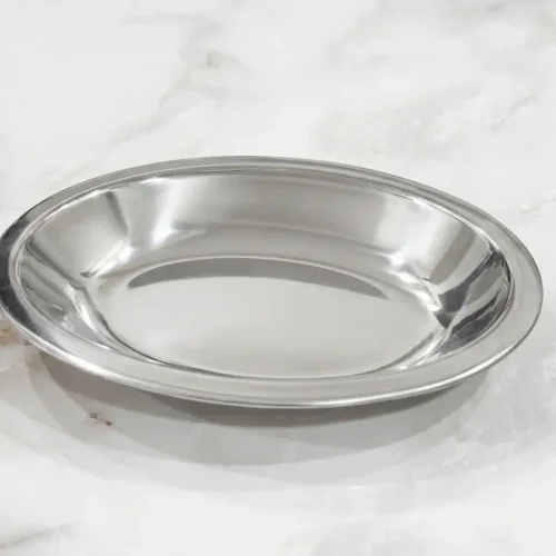 Stainless Steel Deep Oval Tray