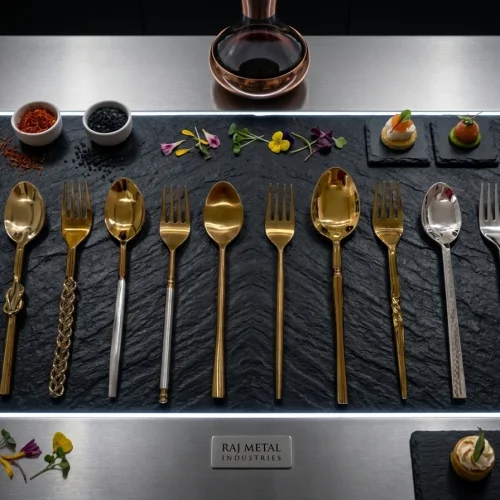 Midnight Gold Collection Stainless Steel Spoon