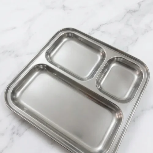 Stainless Steel Pav Bhaji Plate / Thali