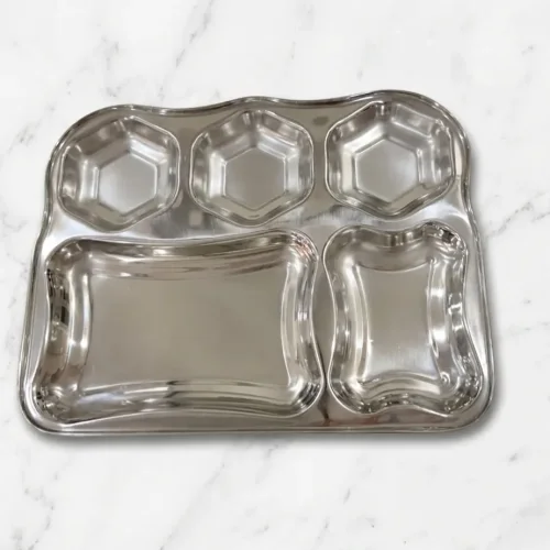 Stainless Steel Flower Tray / Thali