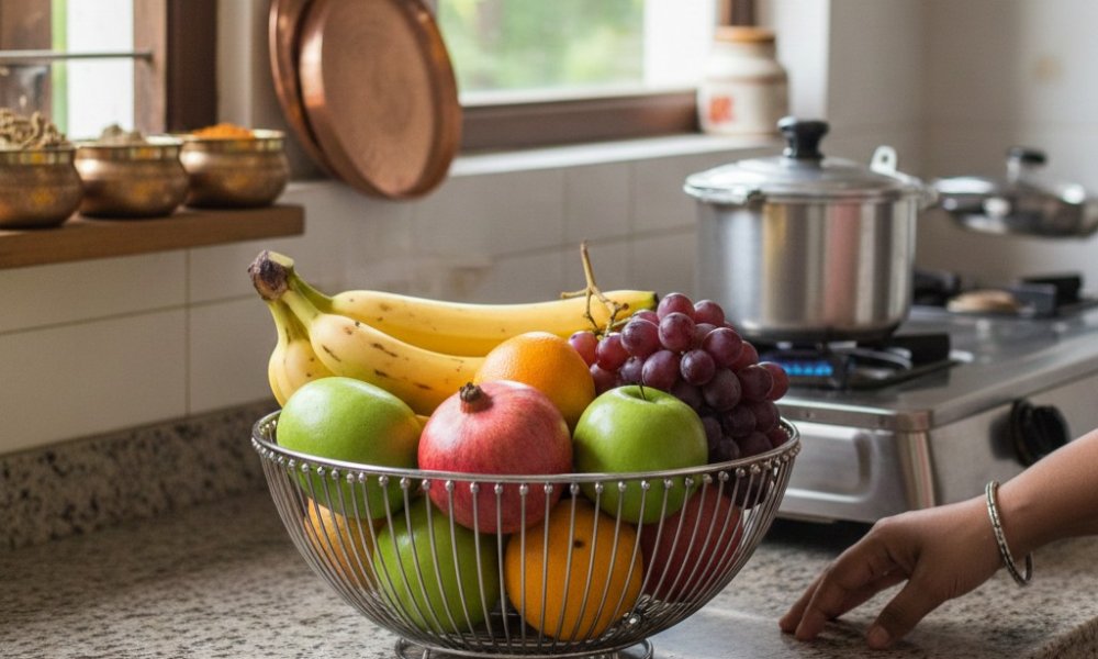 how to store fruits in kitchen