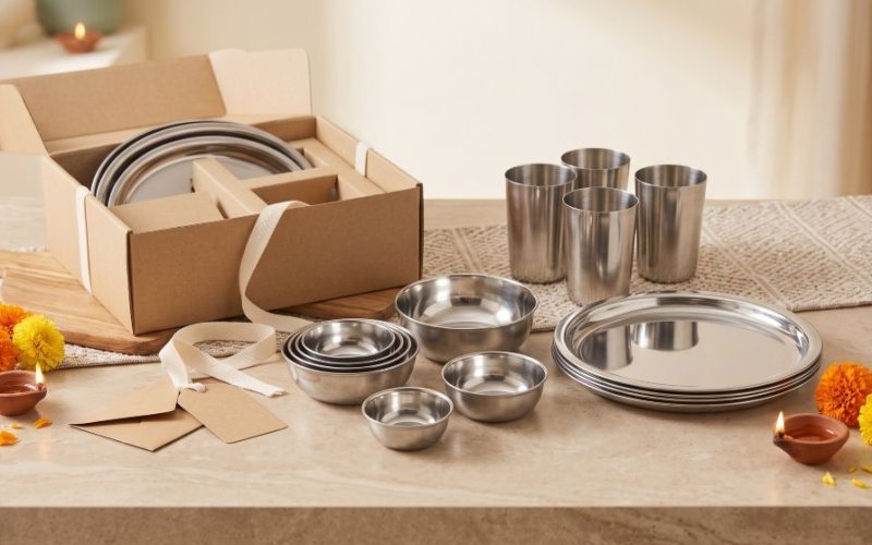 sustainable stainless steel tableware gifting