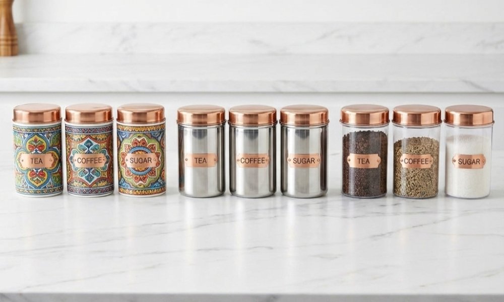 tea coffee sugar canisters